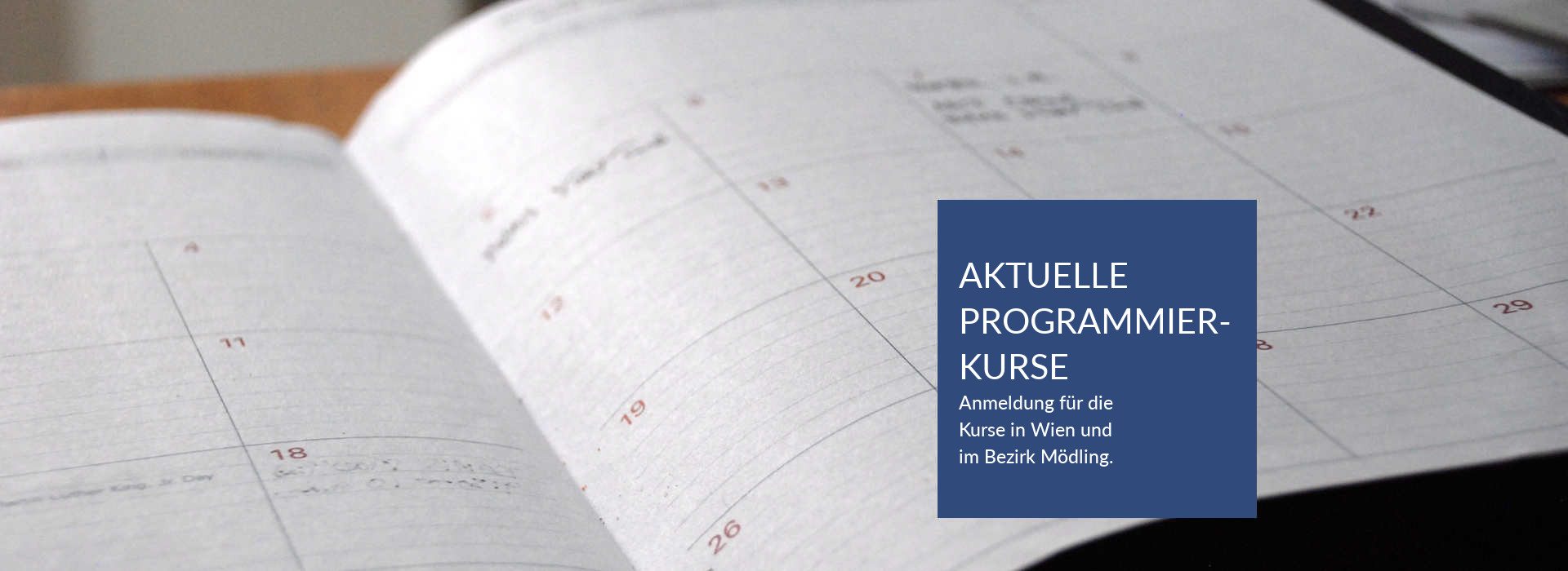 Aktuelle Programmierkurse in Wien und im Bezirk Mödling