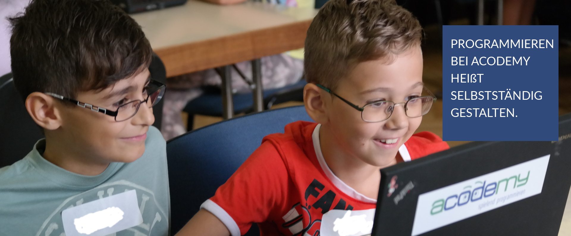 Programmieren bei acodemy heißt selbständig gestalten.